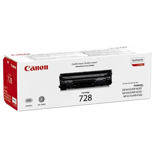 CANON CRG728 BK - originální toner, černý, 2100 stran