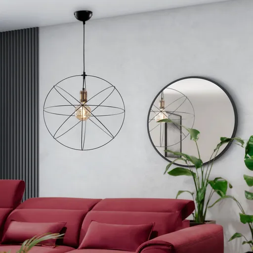 Olinto 45x45x130cm závěsná 1 černý