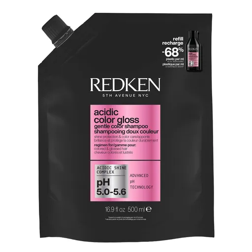 Redken Rozjasňující šampon pro dlouhotrvající barvu a lesk vlasů Acidic Color Gloss (Gentle Color Shampoo) 500 ml - náhradní náplň