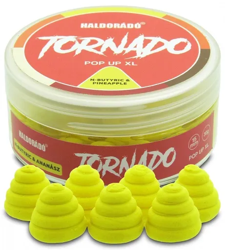 Haldorádó plovoucí boilie pop-up tornado xl 30 g 15 mm - n-butyric ananas