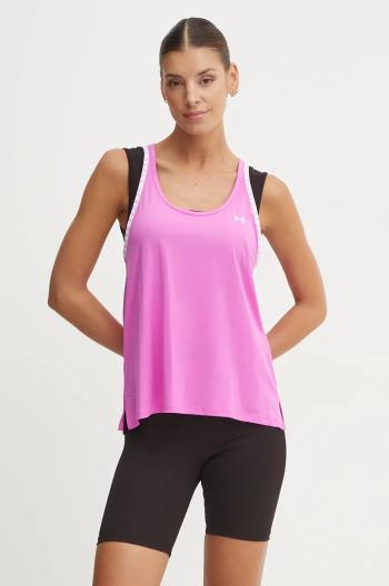 Tréninkový top Under Armour Knockout fialová barva, 1351596