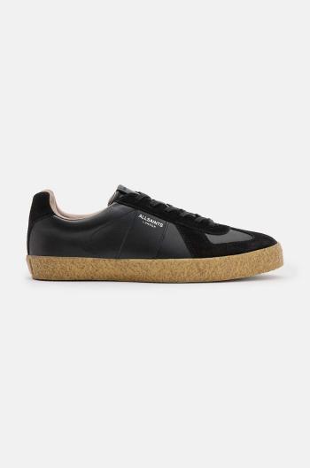 Kožené sneakers boty AllSaints Jaimee Low Top černá barva, M052FB