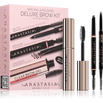 Anastasia Beverly Hills Natural & Polished Deluxe Brow Kit sada na obočí odstín Taupe