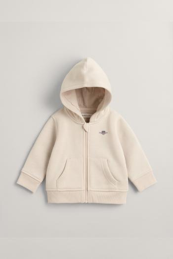 MIKINA GANT SHIELD ZIP HOODIE SOFT OAT