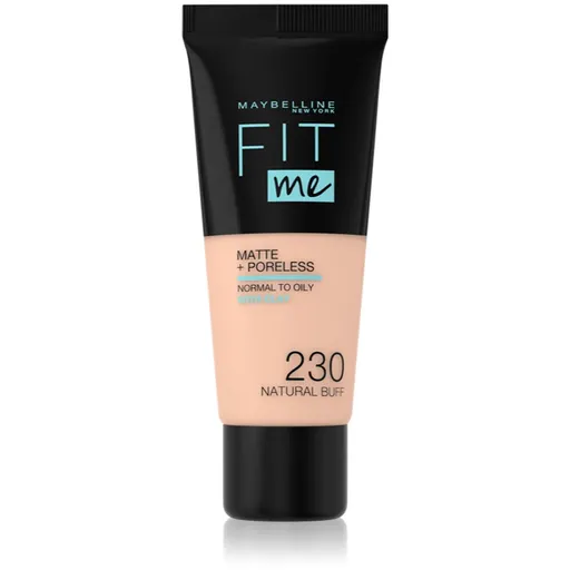 MAYBELLINE NEW YORK Fit Me! Matte+Poreless matující make-up pro normální a mastnou pleť odstín 230 Natural Buff 30 ml