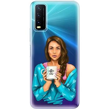 iSaprio Coffe Now - Brunette pro Vivo Y20s (cofnobru-TPU3-vY20s)