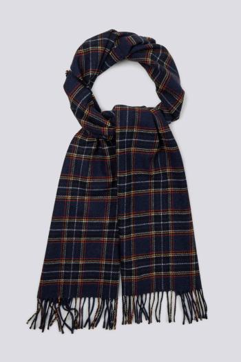 ŠÁLA GANT D1. TARTAN WOVEN SCARF MARINE