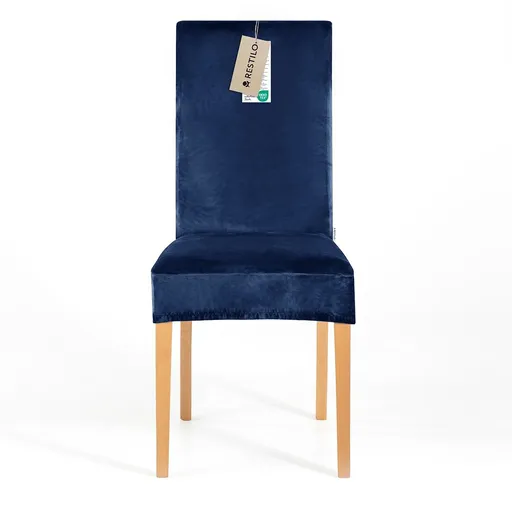 Restilo Napínací potah na židli Sento indigo, 48 x 48 x 58 + 10 cm