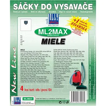 Sáčky do vysavače ML2 MAX - textilní - vůně Fresh (3282/FRE)