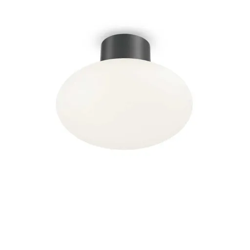 Venkovní stropní přisazená základna Ideal Lux Clio MPL1 Antracite 148861 E27 1x60W IP44 9cm antracitová