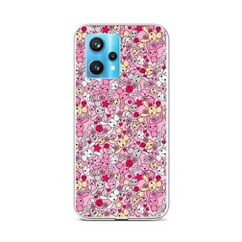 TopQ Kryt Realme 9 Pro+ silikon Pink Bunnies 73210 (Sun-73210)