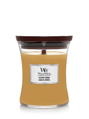 WoodWick Vonná svíčka váza Gilded Sands 275 g