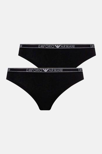 Tanga Emporio Armani Underwear 2-pack černá barva, 163333 4F223