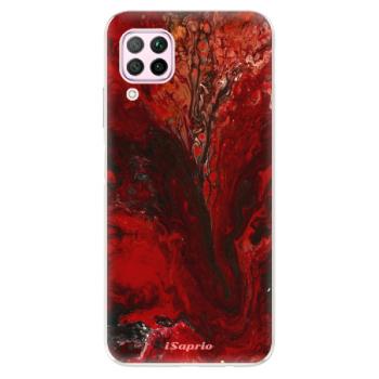 Odolné silikonové pouzdro iSaprio - RedMarble 17 - Huawei P40 Lite