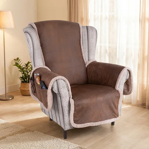 Luxusní přehozy s BERÁNKEM křeslo - sedák 57 cm