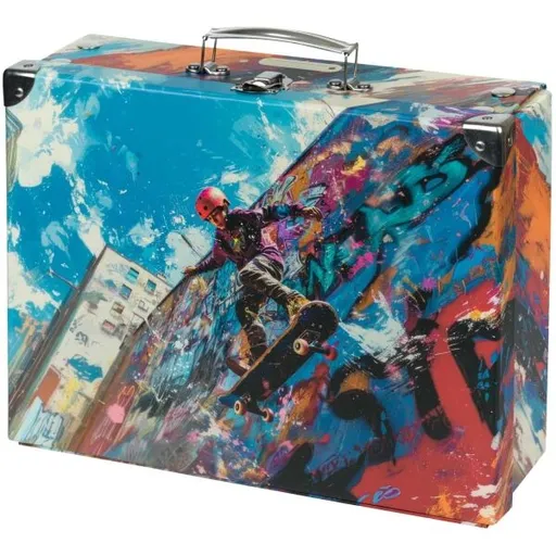 BAAGL SKATEPARK Skládací školní kufřík, mix, velikost