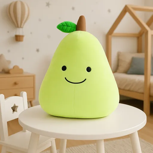 Polštářek Squish Hruška Péťa, 44 x 37 x 15 cm