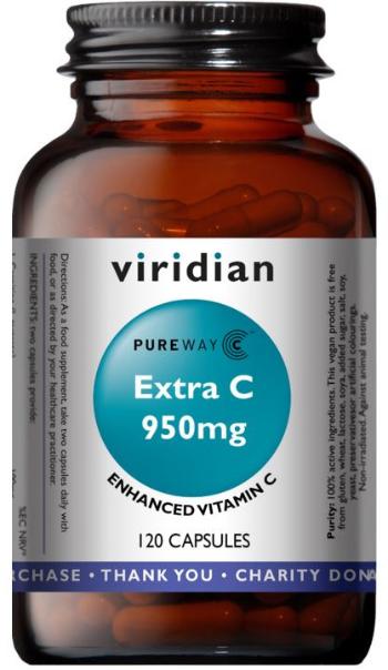 VIRIDIAN Extra C 950mg 120 kapslí