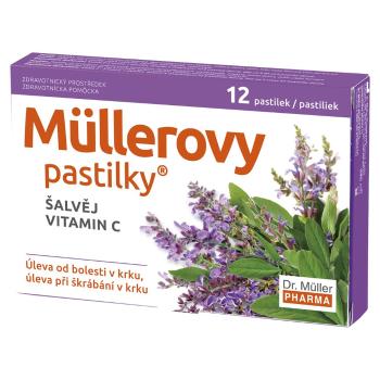 Dr. Müller Müllerovy pastilky se šalvějí 12 pastilek