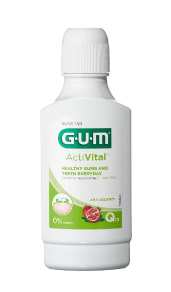 GUM ActiVital ústní voda (výplach) s Q10, 300 ml