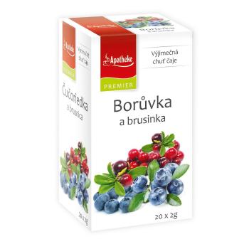 Apotheke Borůvka a brusinka čaj nálevové sáčky 20x 2 g