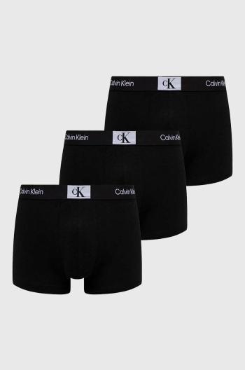 Boxerky Calvin Klein Underwear 3-pak pánske,čierna farba,000NB3528A