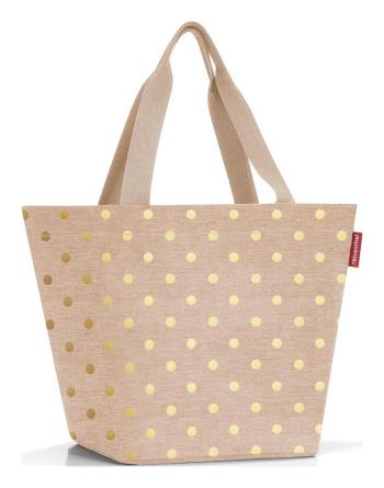 Reisenthel Shopper M Metallic Dots Coffee