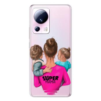 Odolné silikonové pouzdro iSaprio - Super Mama - Boy and Girl - Xiaomi 13 Lite