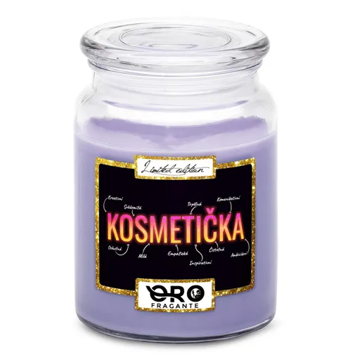 Svíčka Kosmetička - vlastnosti (Vůně svíčky: Levandule)