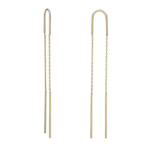 MOISS Luxusní pozlacené náušnice E0004237