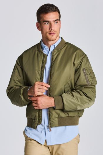 BUNDA GANT D1. REVERSIBLE BOMBER JACKET HUNTER GREEN