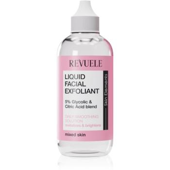 Revuele Liquid Facial Exfoliant 5% Glycolic + Citric Acid blend exfoliační peelingové sérum pro smíšenou pleť 125 ml