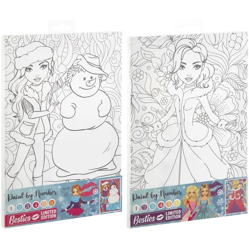 Malování podle čísel na plátno Besties