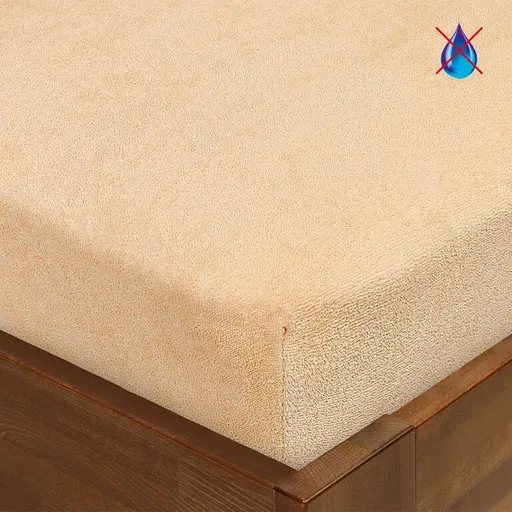 Nepropustné prostěradlo FROTÉ béžové