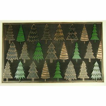 Boma Trading Gumová rohožka Stromčeky, 47 x 75 cm