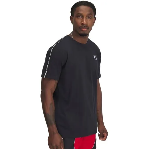 Under Armour ICON HEAVYWEIGHT TEE Pánské triko, černá, velikost L