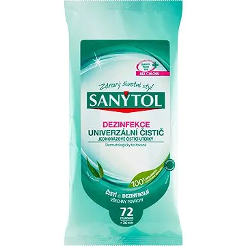 SANYTOL čistící utěrky s vůní eukalyptu 36 ks (3045206312257)