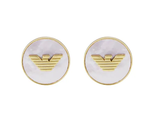 Emporio Armani Půvabné náušnice s perletí Eagle Logo EGS3141710