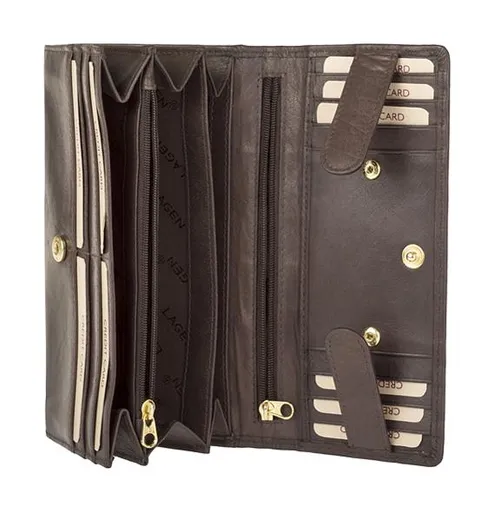 Dámská kožená peněženka Lagen V40 Brown