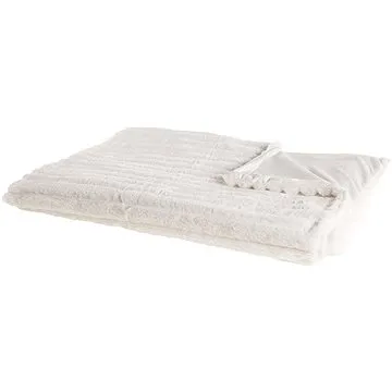 Deka 150×200 cm bílá ABTEH, 239580 (beliani_239580)