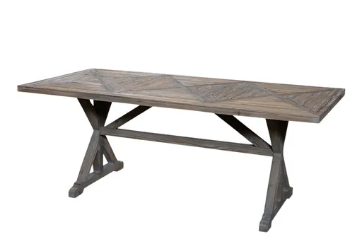 Francouzský jídelní stůl z recyklovaného dřeva Marseille - 200*90*77 cm Chic Antique