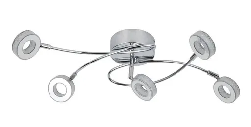 LED stropní svítidlo 5x5W VINOLA CHROME 3000K