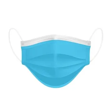 Dětská jednorázová ústní rouška Dispomask - modrá 10 ks (6-12 let) (792)