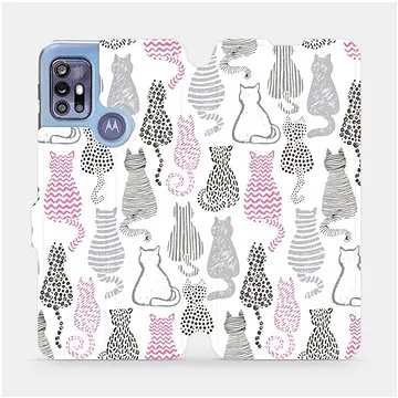 Flipové pouzdro na mobil Motorola Moto G30 - MX01S Kočičí zádíčka (5903516687565)