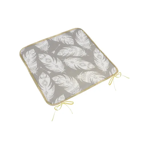 Bellatex Sedák Adéla hladký Pírka šedá, bílá, 40 x 40 cm