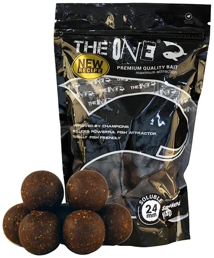 The one boilies rozpustné black soluble chobotnice švestka 1kg - 24 mm