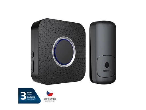 Zvonek bezdrátový GETI GWDK108B kinetický