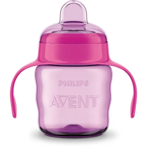Philips Avent Classic SCF551/03 6 m+ hrnek s držadly Pink 200 ml