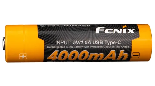 Fenix dobíjecí usb-c baterie 18650 li-ion 4000 mah