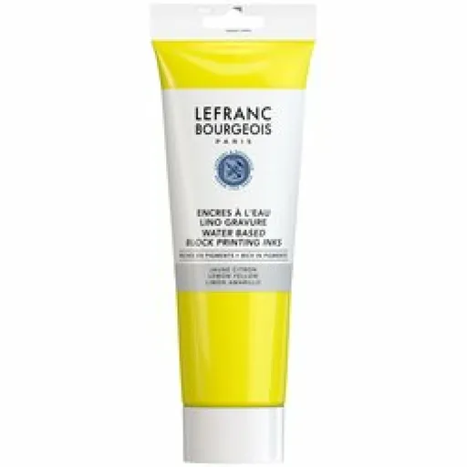 Linorytová barva Lefranc Education 250ml – 217 Lemon Yellow